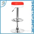 High red bar stools bar chair with chrome legs for bar and home